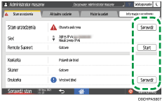 ilustracja ekranu panela operacyjnego