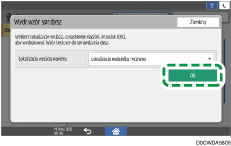 ilustracja ekranu panela operacyjnego