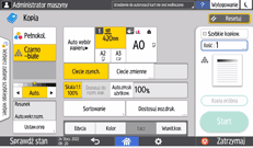 ilustracja ekranu panela operacyjnego