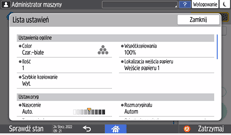 ilustracja ekranu panela operacyjnego