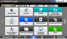 ilustracja ekranu panela operacyjnego