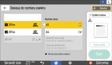 ilustracja ekranu panela operacyjnego