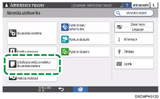 ilustracja ekranu panela operacyjnego
