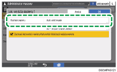 ilustracja ekranu panela operacyjnego