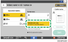 ilustracja ekranu panela operacyjnego