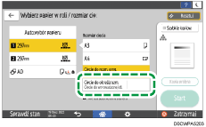 ilustracja ekranu panela operacyjnego