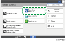 ilustracja ekranu panela operacyjnego