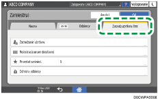 ilustracja ekranu panela operacyjnego