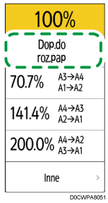 ilustracja ekranu panela operacyjnego