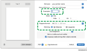 Bild på drivrutinens skärmbild