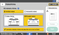 Bild på användarpanelens skärm