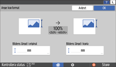 Bild på användarpanelens skärm