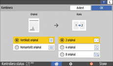 Bild på användarpanelens skärm
