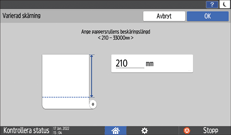 Bild på användarpanelens skärm