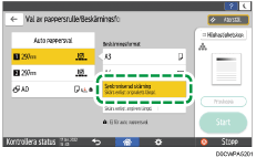 Bild på användarpanelens skärm