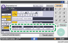 Bild på användarpanelens skärm