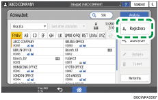 Bild på användarpanelens skärm