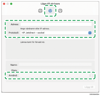Bild på drivrutinens skärmbild