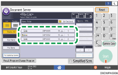 ภาพแสดงหน้าจอแผงควบคุม