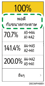 ภาพแสดงหน้าจอแผงควบคุม