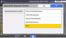 İşletim paneli ekran görseli