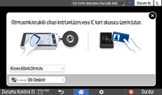 İşletim paneli ekran görseli