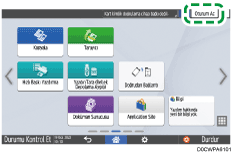 İşletim paneli ekran görseli