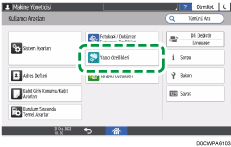 İşletim paneli ekran görseli