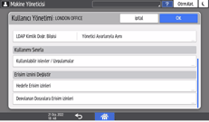 İşletim paneli ekran görseli