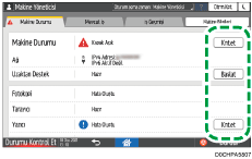 İşletim paneli ekran görseli