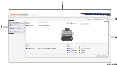 Web tarayıcısı ekranı resmi numaralı çağırma resmi