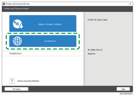 Sürücü yükleyici görseli