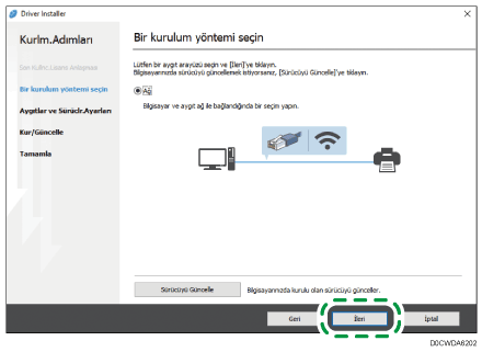Sürücü yükleyici görseli