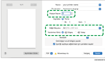 Sürücü ekranı gösterimi