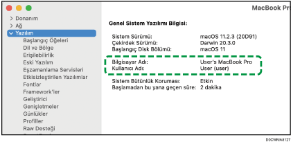 İşletim sistemi ekran resmi