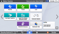 İşletim paneli ekran görseli