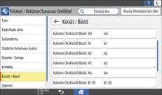İşletim paneli ekran görseli