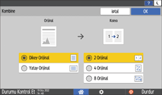 İşletim paneli ekran görseli
