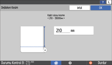 İşletim paneli ekran görseli