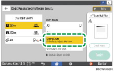 İşletim paneli ekran görseli