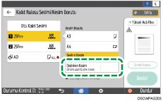 İşletim paneli ekran görseli