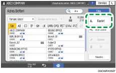 İşletim paneli ekran görseli