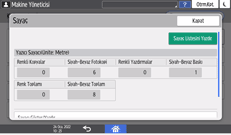 İşletim paneli ekran görseli