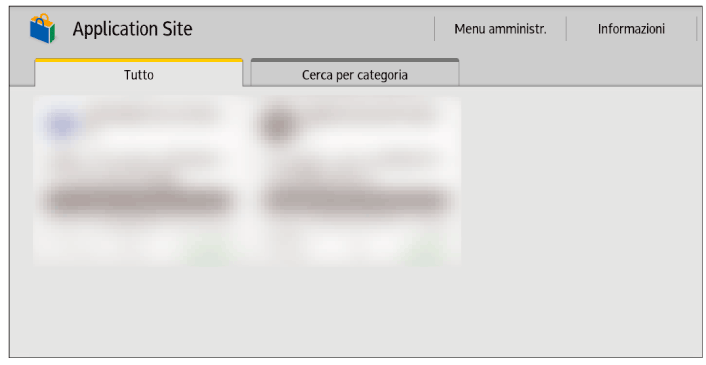 Illustrazione della schermata sul pannello di controllo