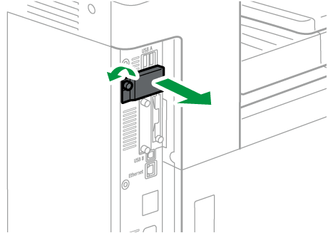 Illustrazione della scheda LAN wireless