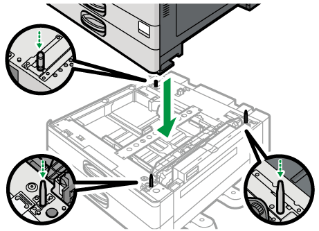 Illustrazione dell'unità di alimentazione carta
