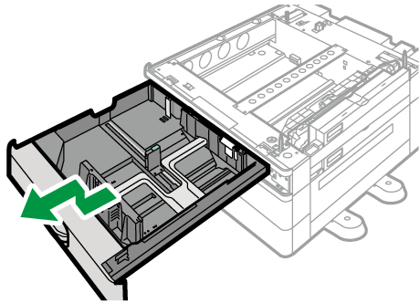 Illustrazione dell'unità di alimentazione carta