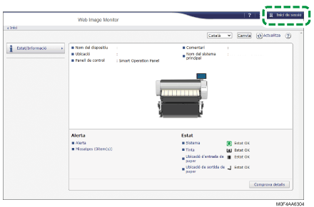 Il·lustració de la pantalla del navegador web