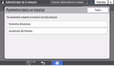 Il·lustració de pantalla del tauler d'operacions