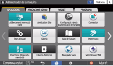 Il·lustració de pantalla del tauler d'operacions